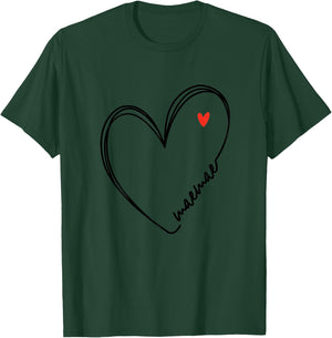 Cute Maemae With Heart Girl Women Girls Mom Mothers Day T-Shirt - T-Shirt | Forest