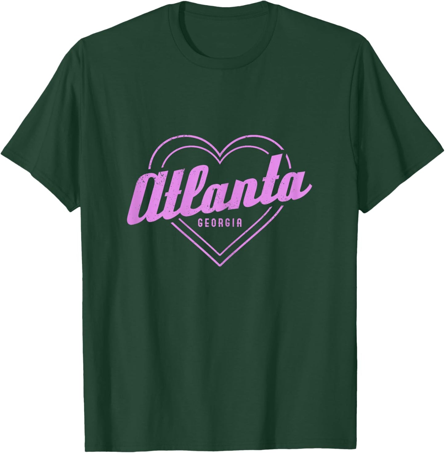 Atlanta Georgia Heart Pride ATL Girls T-Shirt - T-Shirt | Forest