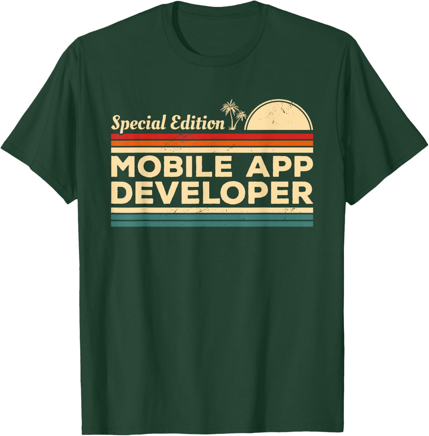 Vintage Mobile App Developer T-Shirt - T-Shirt | Forest
