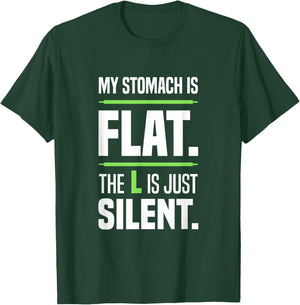 My stomach is flat. The L is just silent. Beer belly Big T-Shirt - T-Shirt | Forest