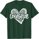 School Counselor Leopard Heart Schools Guidance Counseling T-Shirt - T-Shirt | Forest