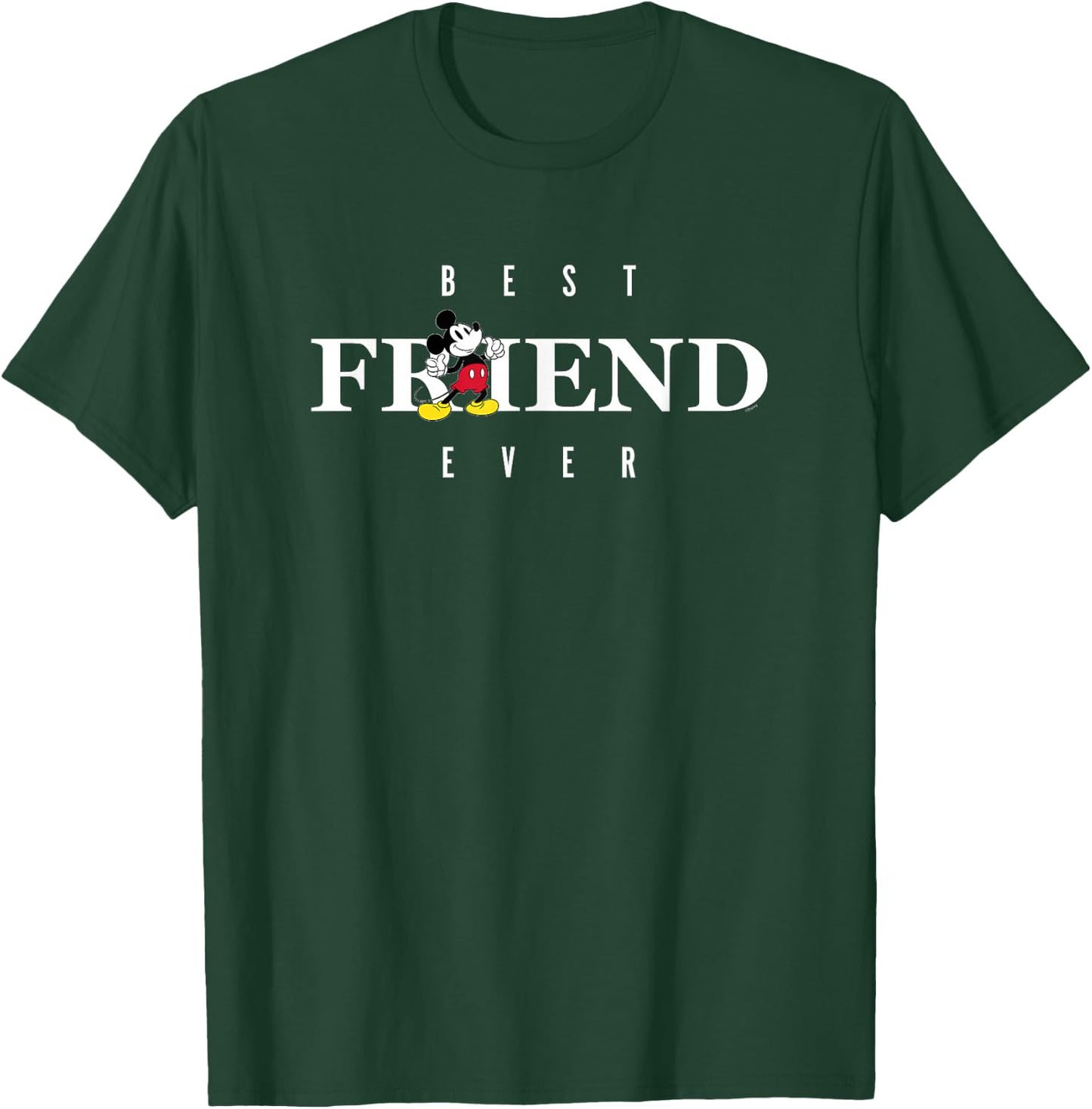Disney Mickey Mouse Thumbs Up Best Friend Ever Friends Gift T-Shirt - T-Shirt | Forest