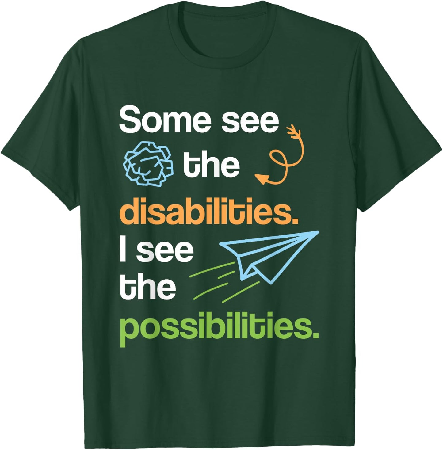 Special Ed Teacher Shirt Paraprofessional Gift Men Women T-Shirt - T-Shirt | Forest