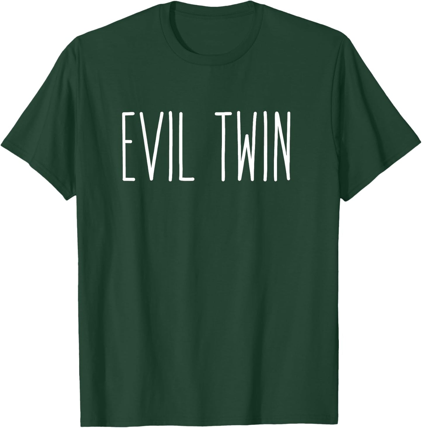 Evil Twin Shirt Funny for Siblings T-Shirt - T-Shirt | Forest