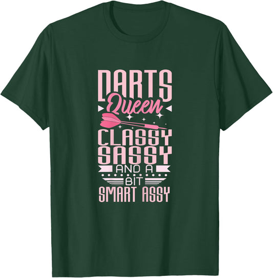 Dart player Darts Queen T-Shirt - T-Shirt | Forest