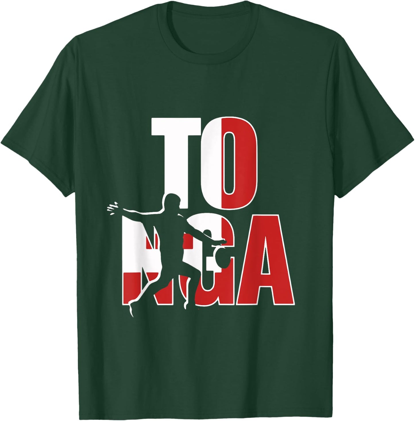 Tonga Rugby Union Jersey 2019 Fans Kit for Tongan Supporters T-Shirt - T-Shirt | Forest