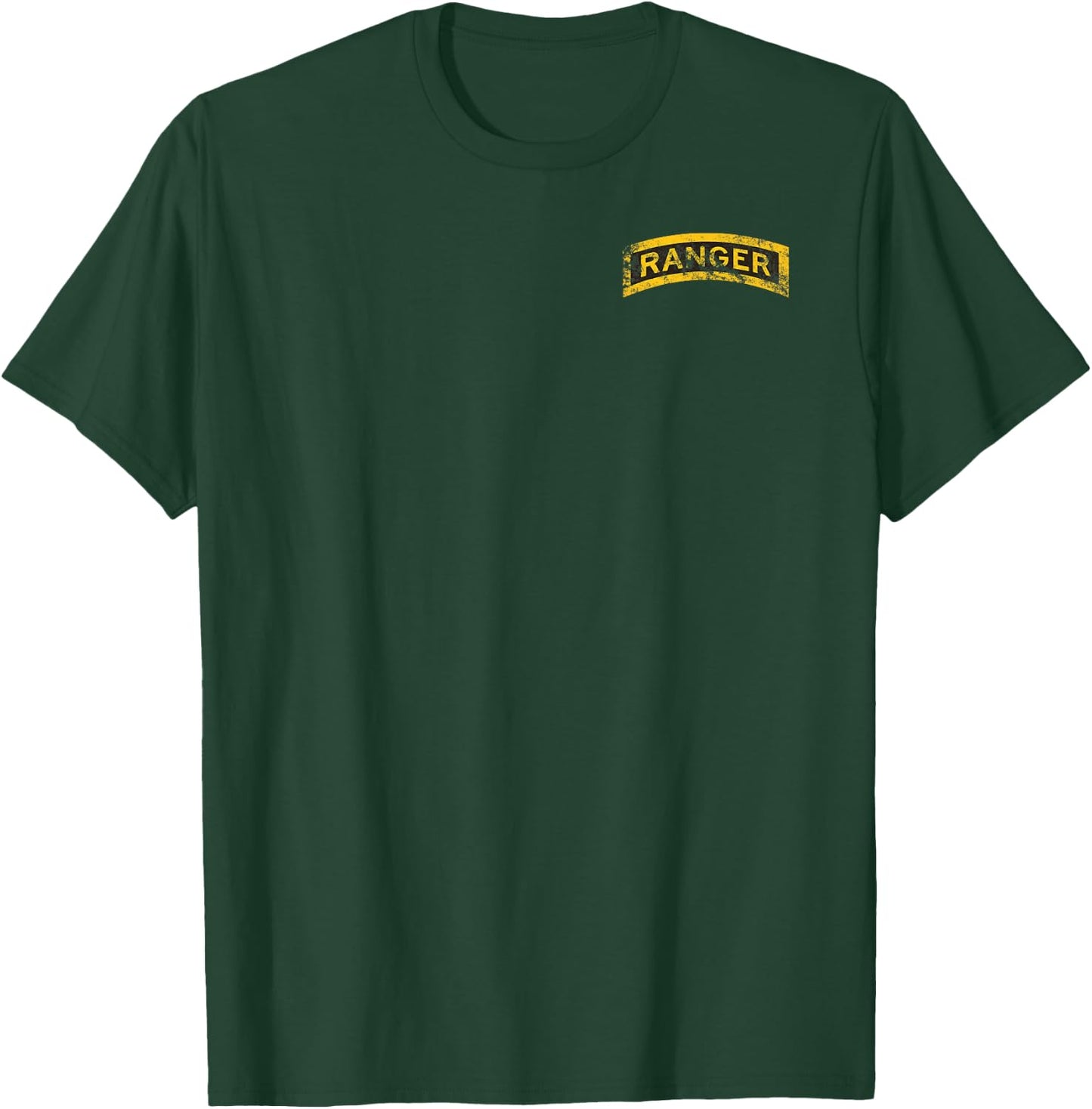 US Army Vintage Ranger Tab OD Green T-Shirt - T-Shirt | Forest