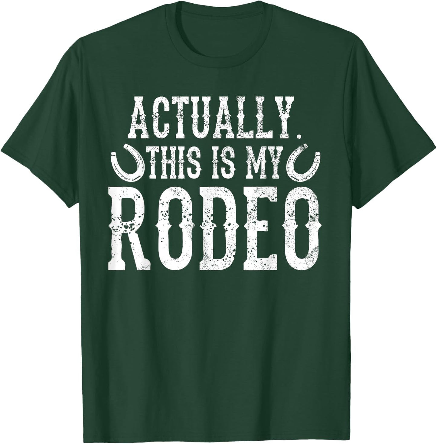 Rodeo Cowboy Horse Bull Riding Gift T-Shirt - T-Shirt | Forest