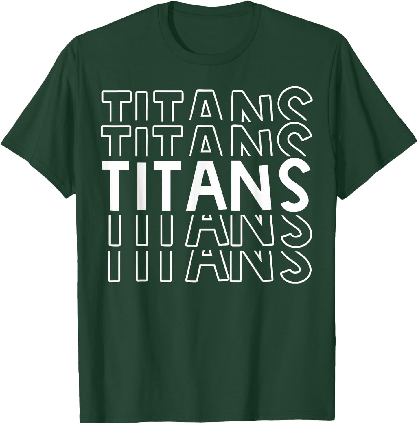 Titans School Sports Team Mascot Apparel Go College Athlete T-Shirt - T-Shirt | Forest