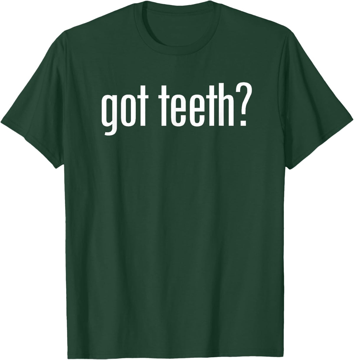 Miftees Dentist Got Teeth - Women's Classic Fit Black Cotton Polyester Blend Small Short Sleeve T-Shirt - T-Shirt | Forest