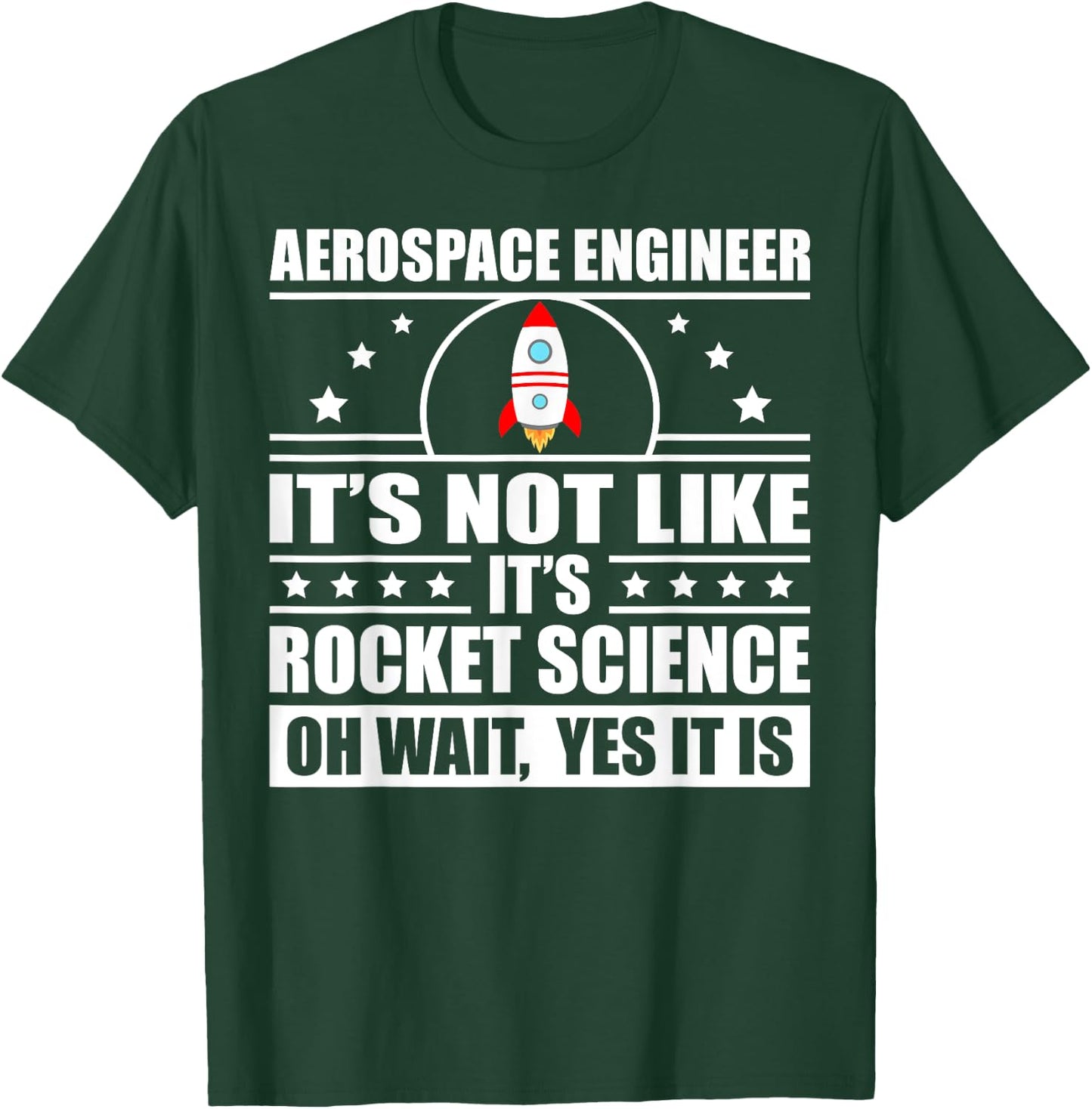 Cool Aerospace Engineer Women Rocket Scientist Space T-Shirt - T-Shirt | Forest