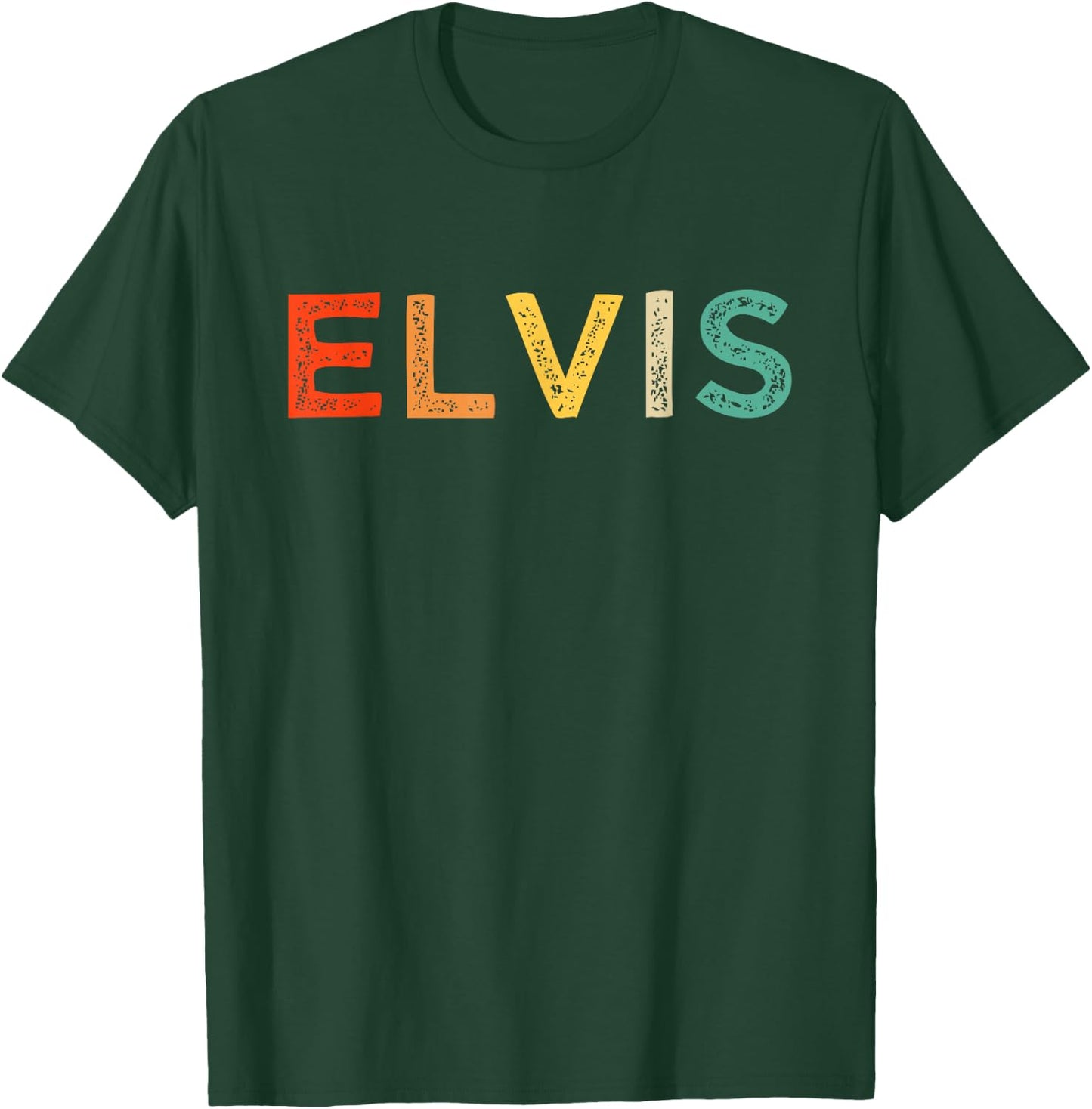 Elvis Name Personalized Vintage Retro Gifts Men Women kids T-Shirt - T-Shirt | Forest