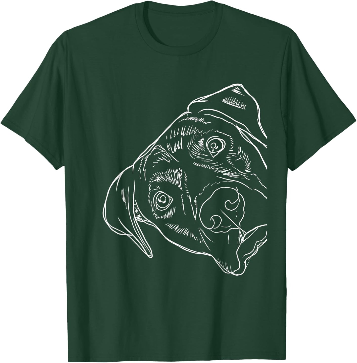 Mountain Cur Gifts Funny Dog Print Black Cotton Polyester Blend Classic Fit Short Sleeve - Small - - Adults & Kids T-Shirt - T-Shirt | Forest