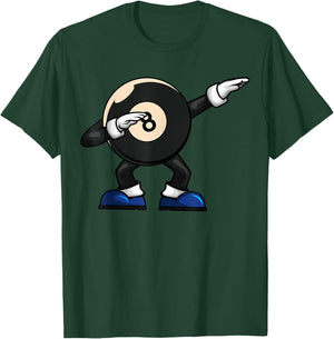 Dabbing Billiard Ball Pool Player Snooker T-Shirt - T-Shirt | Forest