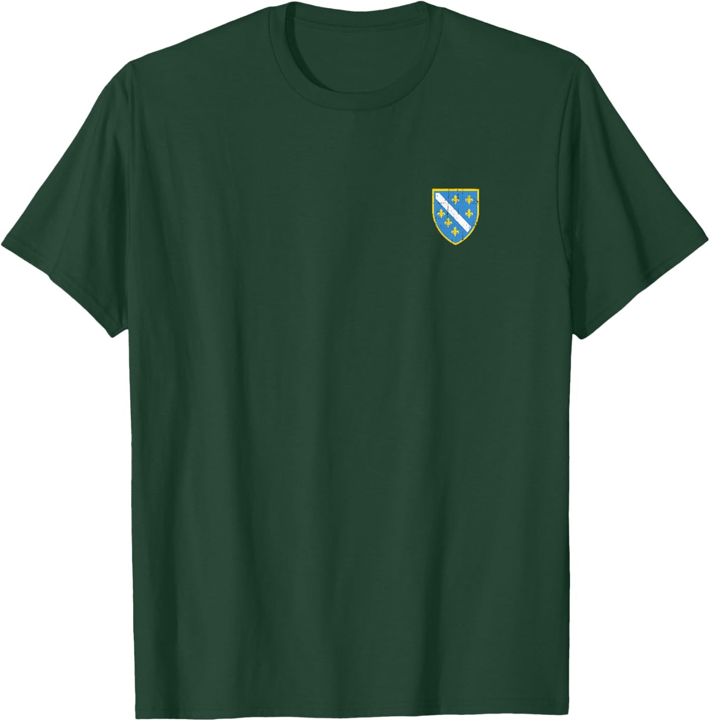 Retro Bosnia Bosna Coat of Arms Croatia Serbia Design Love T-Shirt - T-Shirt | Forest