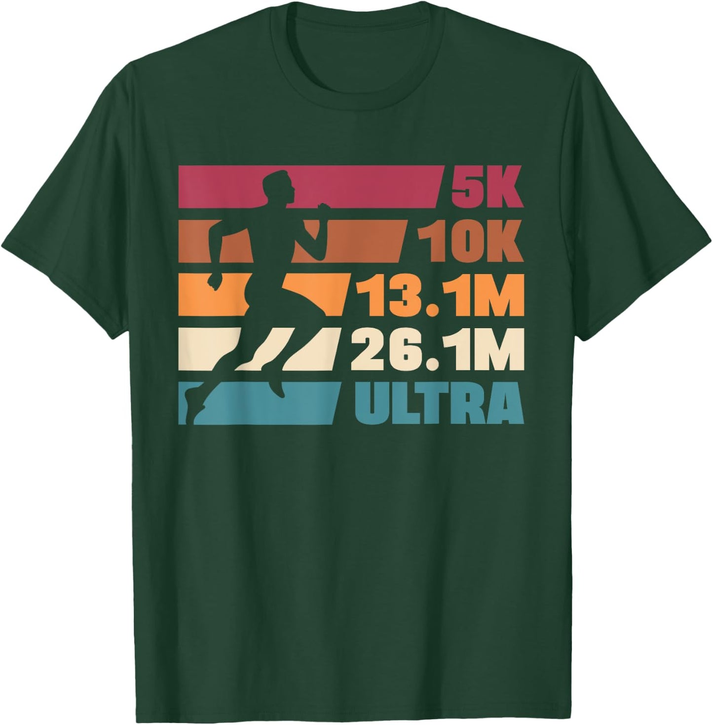 Ultramarathon Marathoner Running Distances T-Shirt - T-Shirt | Forest