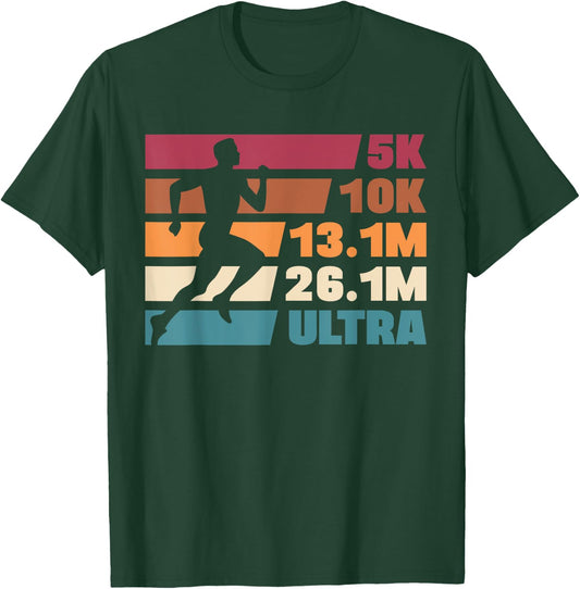 Ultramarathon Marathoner Running Distances T-Shirt - T-Shirt | Forest