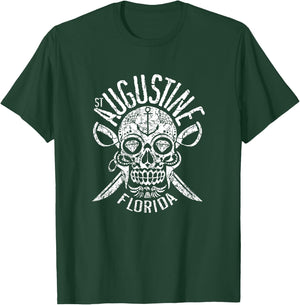 St. Augustine Florida Halloween Sugar Skull, Day of the Dead T-Shirt - T-Shirt | Forest