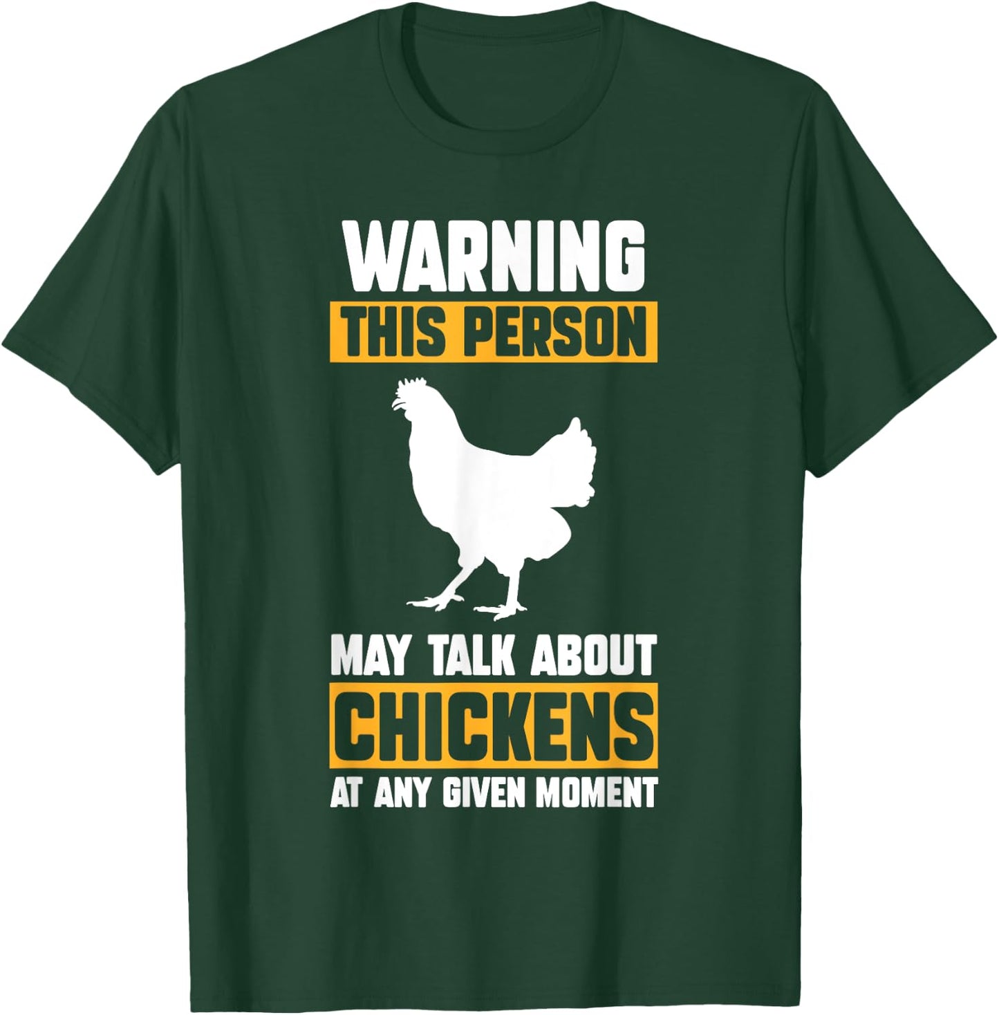 Chicken Farmer Gifts Kids -Adults Chicken Themed Black Small Short Sleeve Modern Chicken Design Lightweight T-Shirt - T-Shirt | Forest