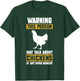 Chicken Farmer Gifts Kids -Adults Chicken Themed Black Small Short Sleeve Modern Chicken Design Lightweight T-Shirt - T-Shirt | Forest
