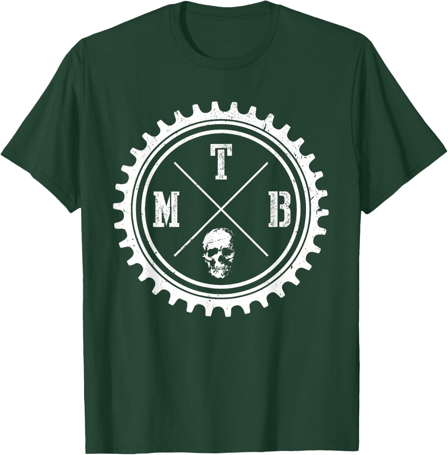 MTB Mountain Bike Downhill Biking Cycling Cyclist Biker T-Shirt - T-Shirt | Forest