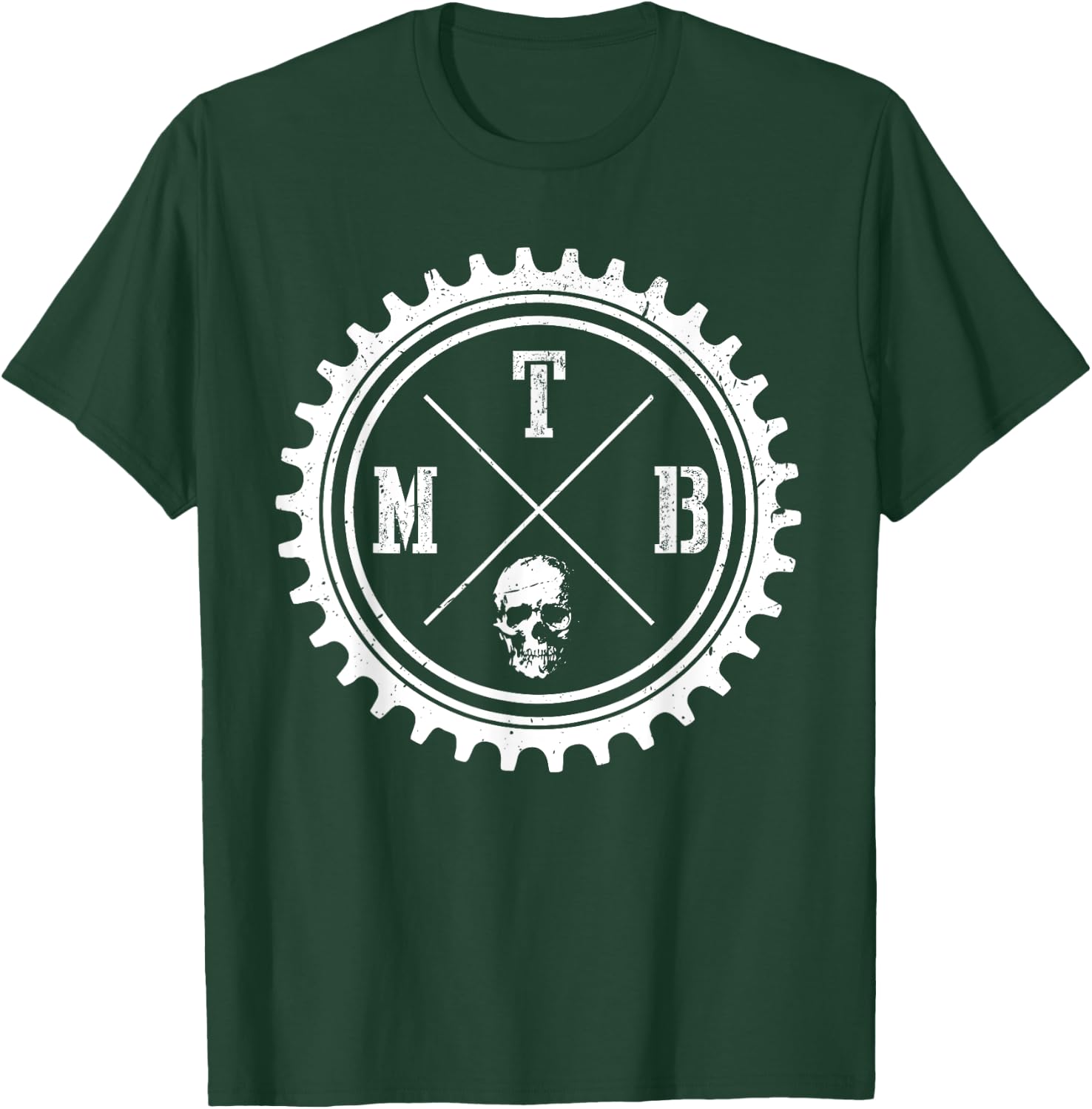 MTB Mountain Bike Downhill Biking Cycling Cyclist Biker T-Shirt - T-Shirt | Forest