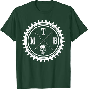 MTB Mountain Bike Downhill Biking Cycling Cyclist Biker T-Shirt - T-Shirt | Forest