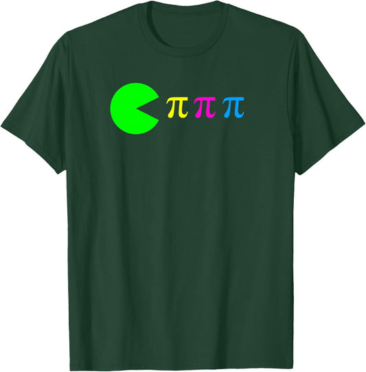 Funny Pi Day Math Science Ate Pi Symbol Color T-Shirt - T-Shirt | Forest