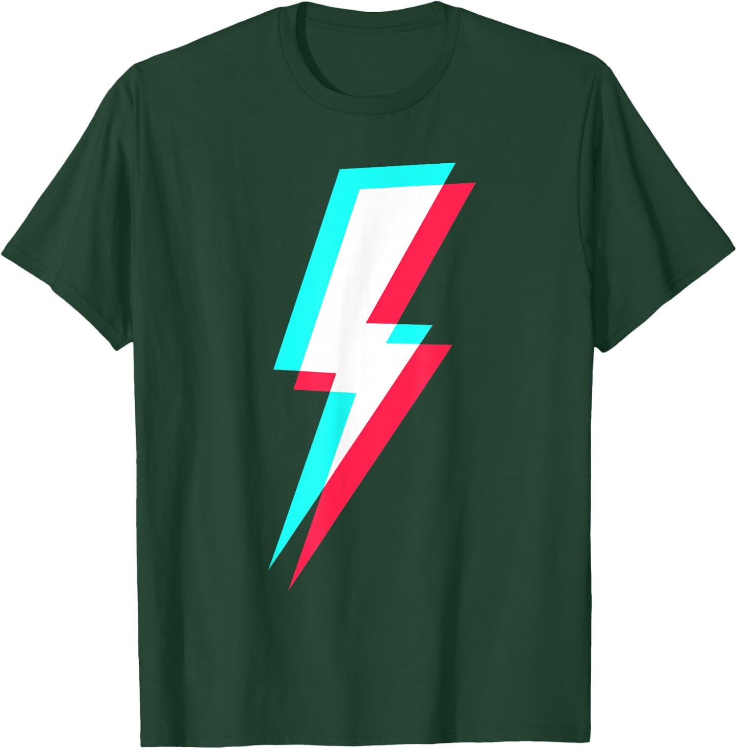Lightning Symbol Power Electricity Bolt Graphic T-Shirt - T-Shirt | Forest
