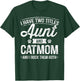 I Have Two Titles Aunt And Cat Mom Shirt Auntie Cat Lover T-Shirt - T-Shirt | Forest