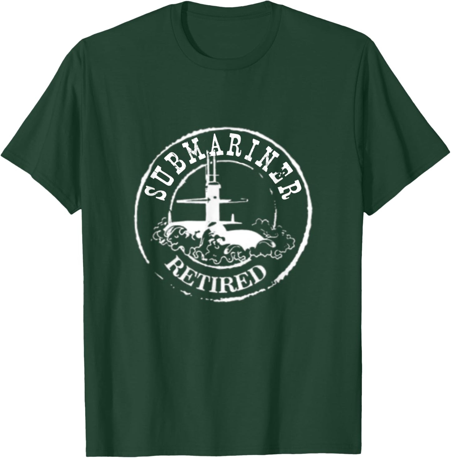 Submariner Retired Stamp Silent Service Veteran Costume T-Shirt - T-Shirt | Forest