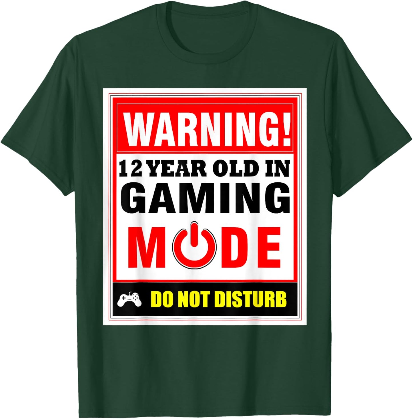 12th Birthday Gamer Boys Girls PC Gaming Shirt T-Shirt - T-Shirt | Forest