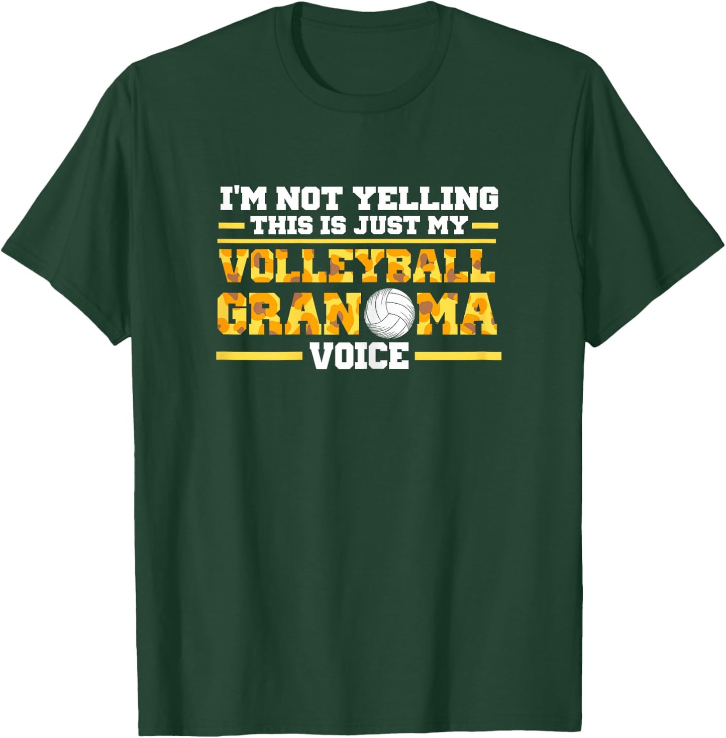 My Volleyball Grandma voice Volleyball Grandma T-Shirt - T-Shirt | Forest
