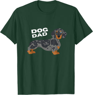 Dapple Dachshund Dog Dad Man Men T-Shirt - T-Shirt | Forest