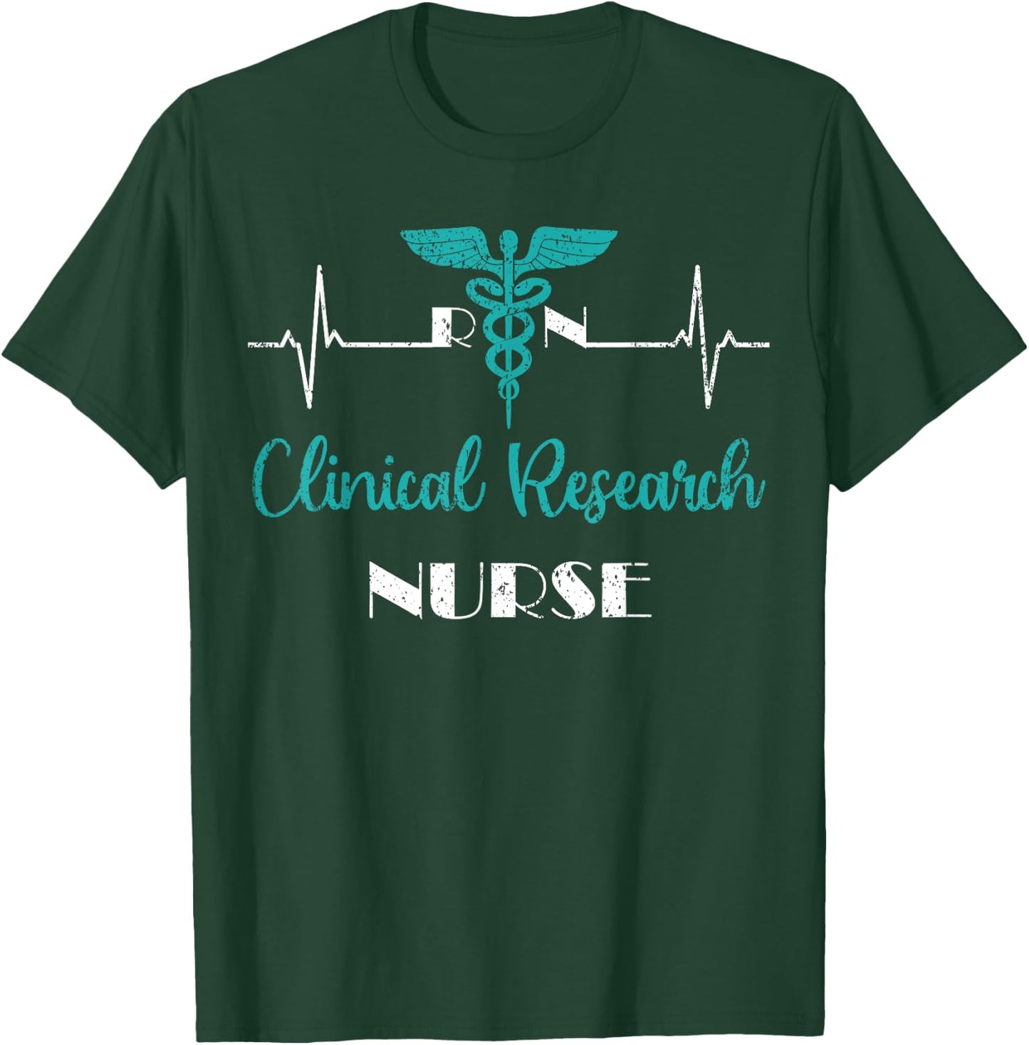 RN Clinical Research Nurse Practitioner Nursing Graduation T-Shirt - T-Shirt | Forest