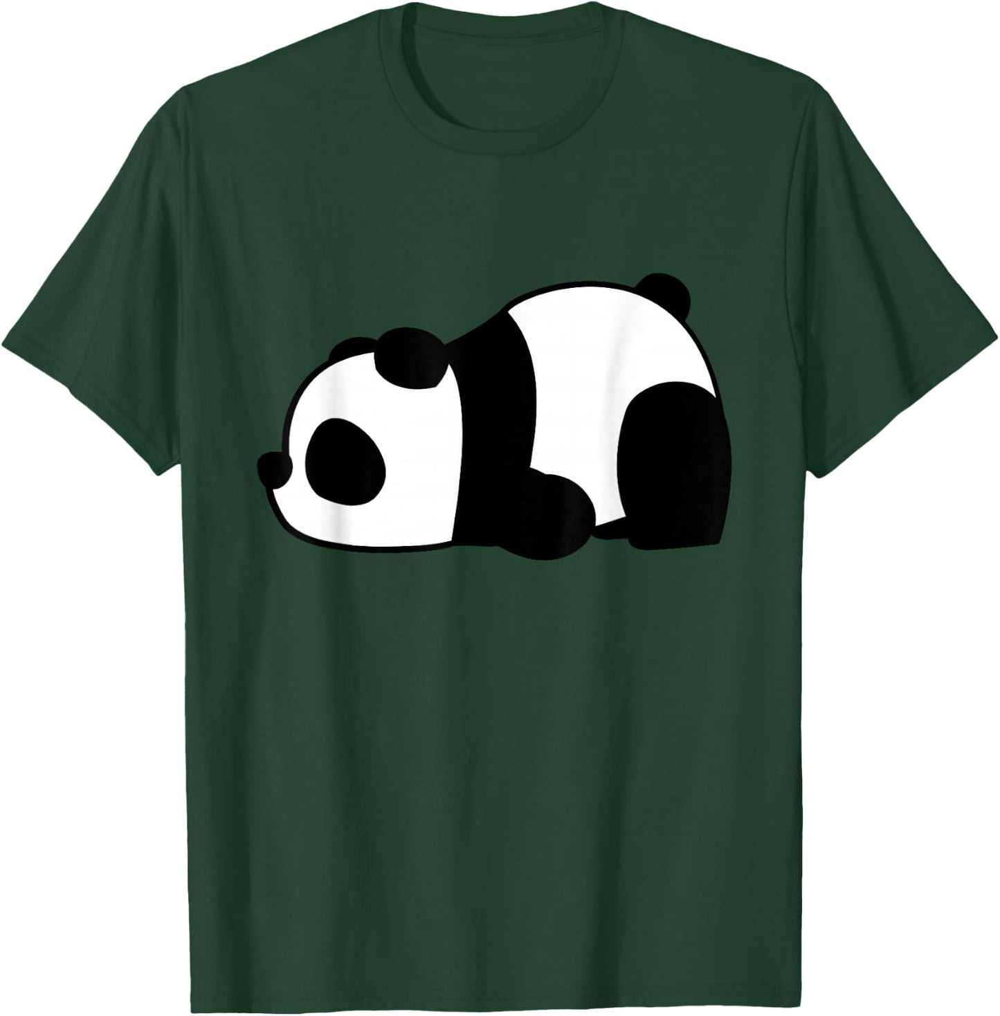 Funny Cute Lazy Panda T-Shirt - T-Shirt | Forest