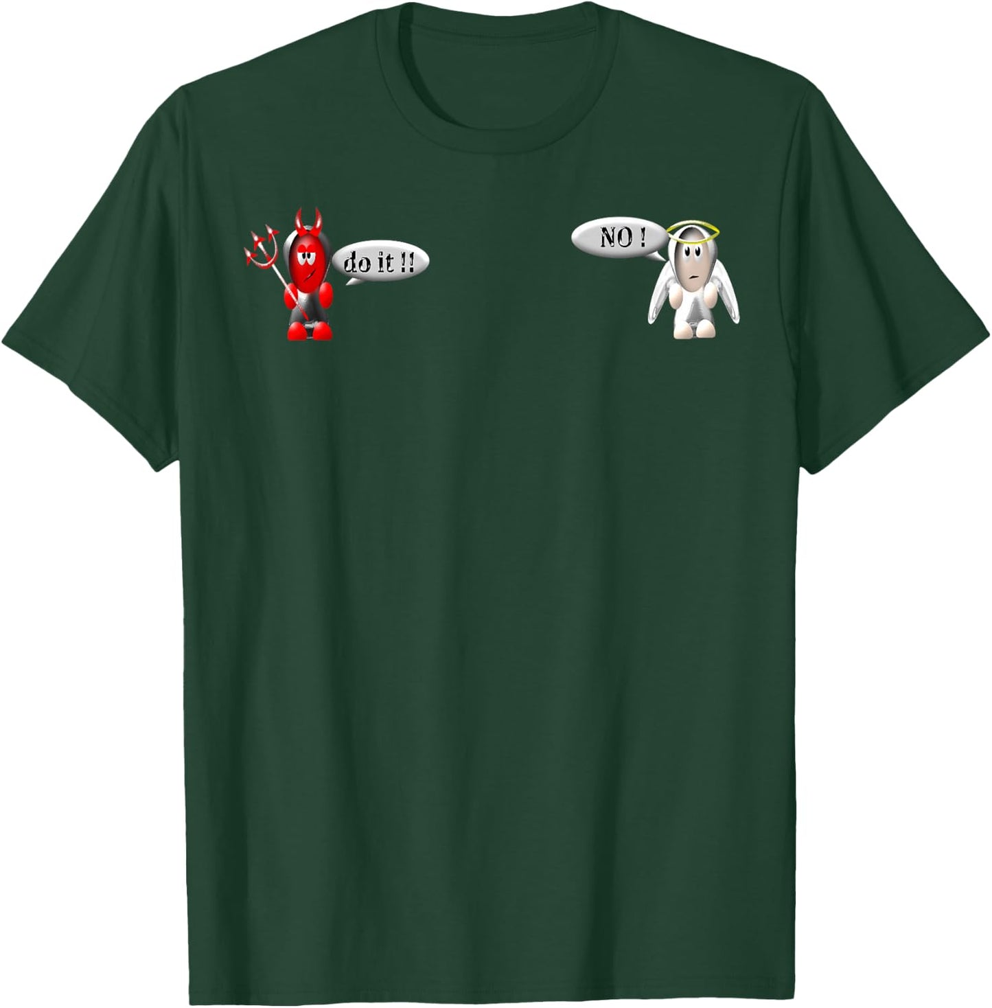 Angel and Devil T-Shirt - T-Shirt | Forest