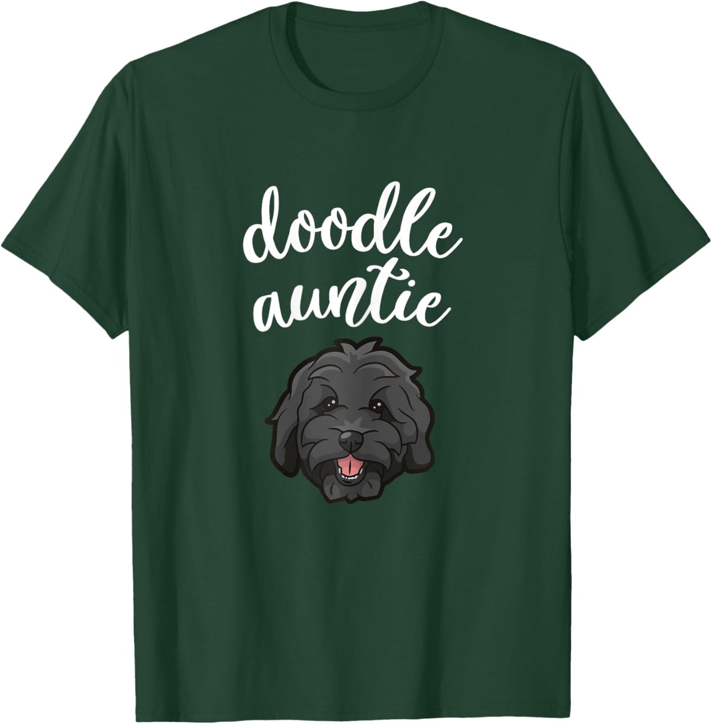 Goldendoodle Aunt - Doodle Auntie Cute Dog Gift T-Shirt - T-Shirt | Forest