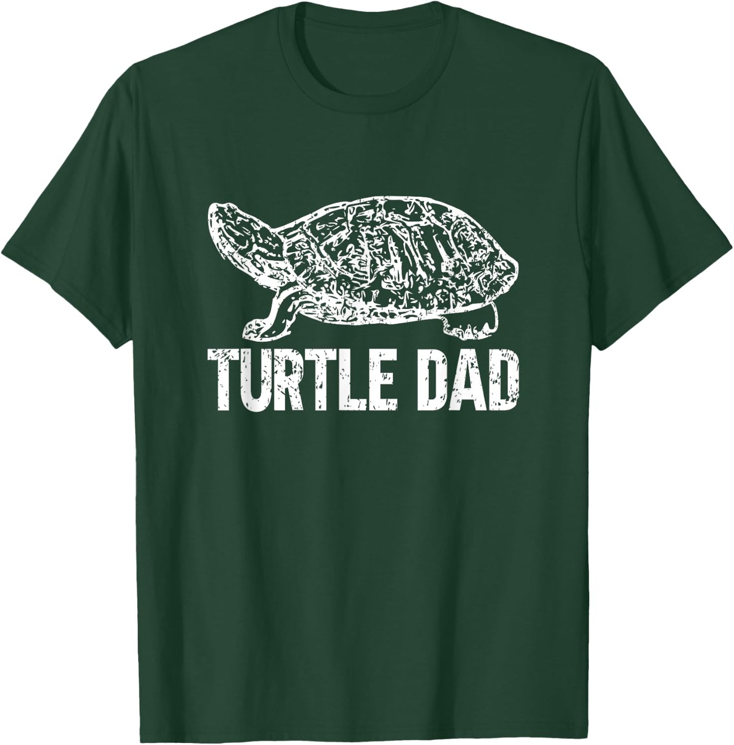 Retro Turtle Dad Turtle Daddy Tortoise Lover Father's Day T-Shirt - T-Shirt | Forest