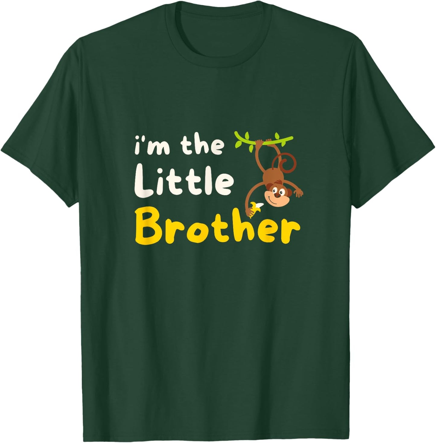 I'm The Little Brother Wildlife Jungles Animal Monkeys T-Shirt - T-Shirt | Forest