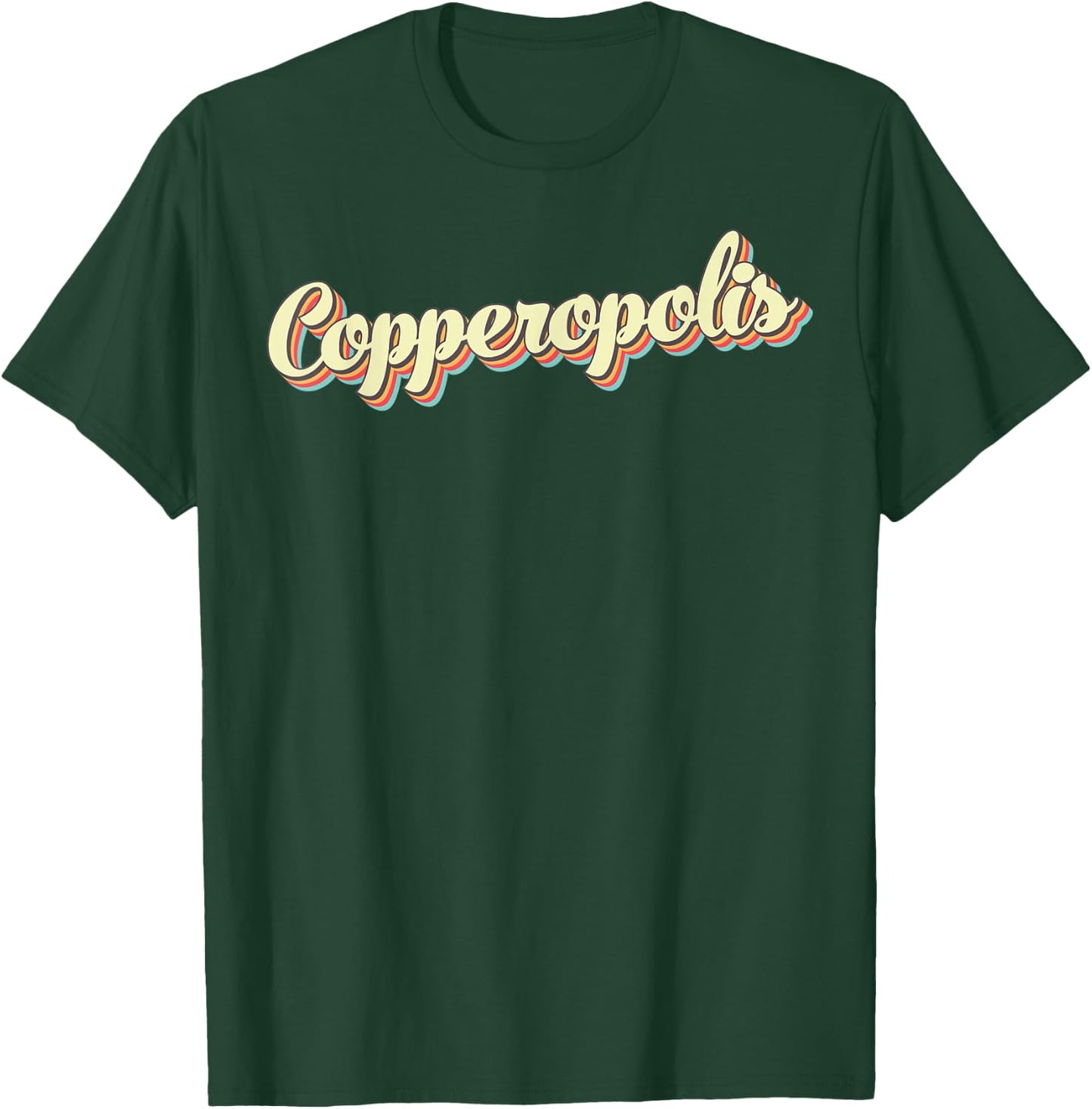 Copperopolis Retro Art Baseball Font Vintage T-Shirt - T-Shirt | Forest