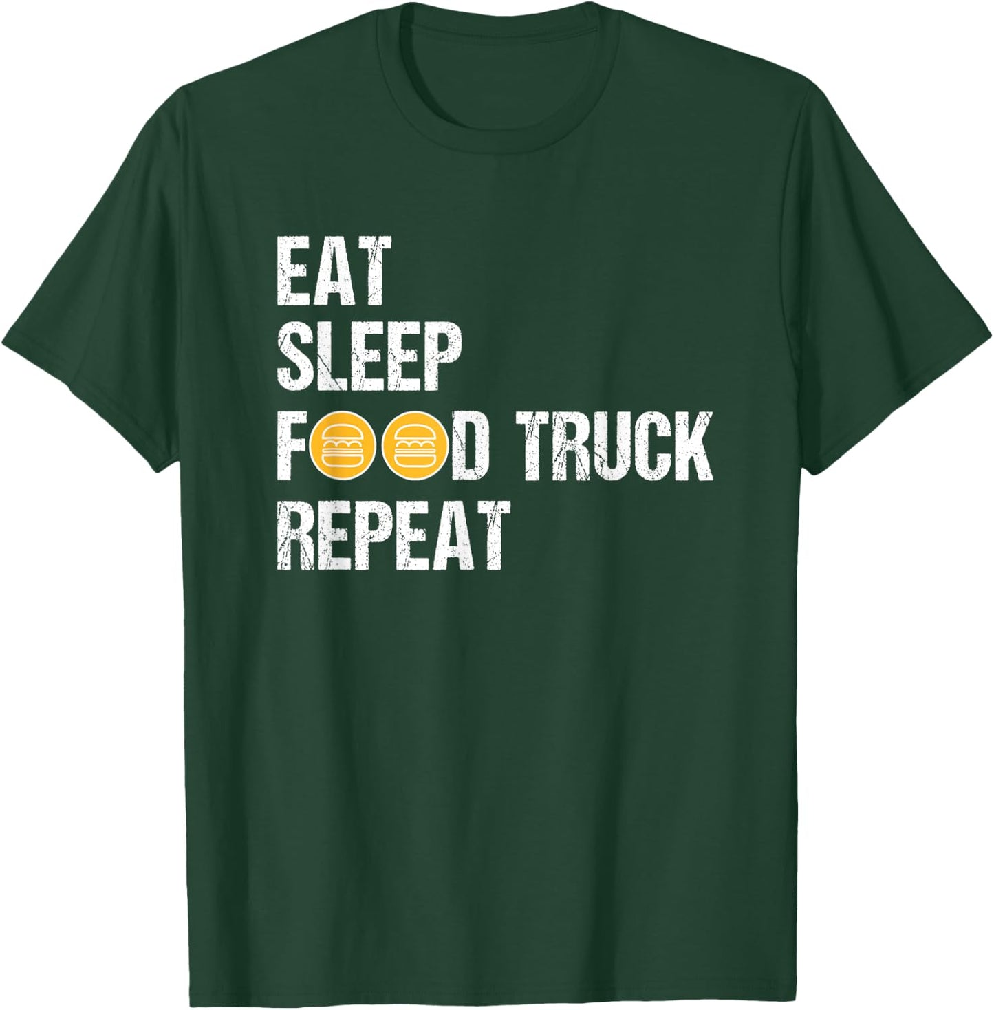 Food Truck Shirt Funny Eat Sleep Food Truck Lover T-Shirt - T-Shirt | Forest