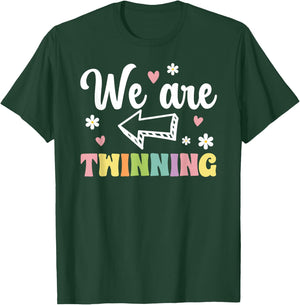 We Are Twinning Twin Day Best Friend Spirit Week T-Shirt - T-Shirt | Forest