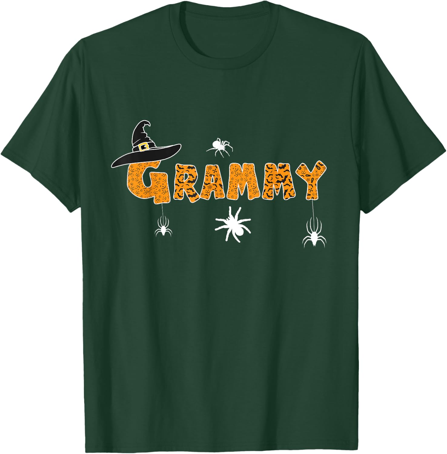 Funny Halloween Witches Hat Boo Shirt Scary Grammy Grandma T-Shirt - T-Shirt | Forest
