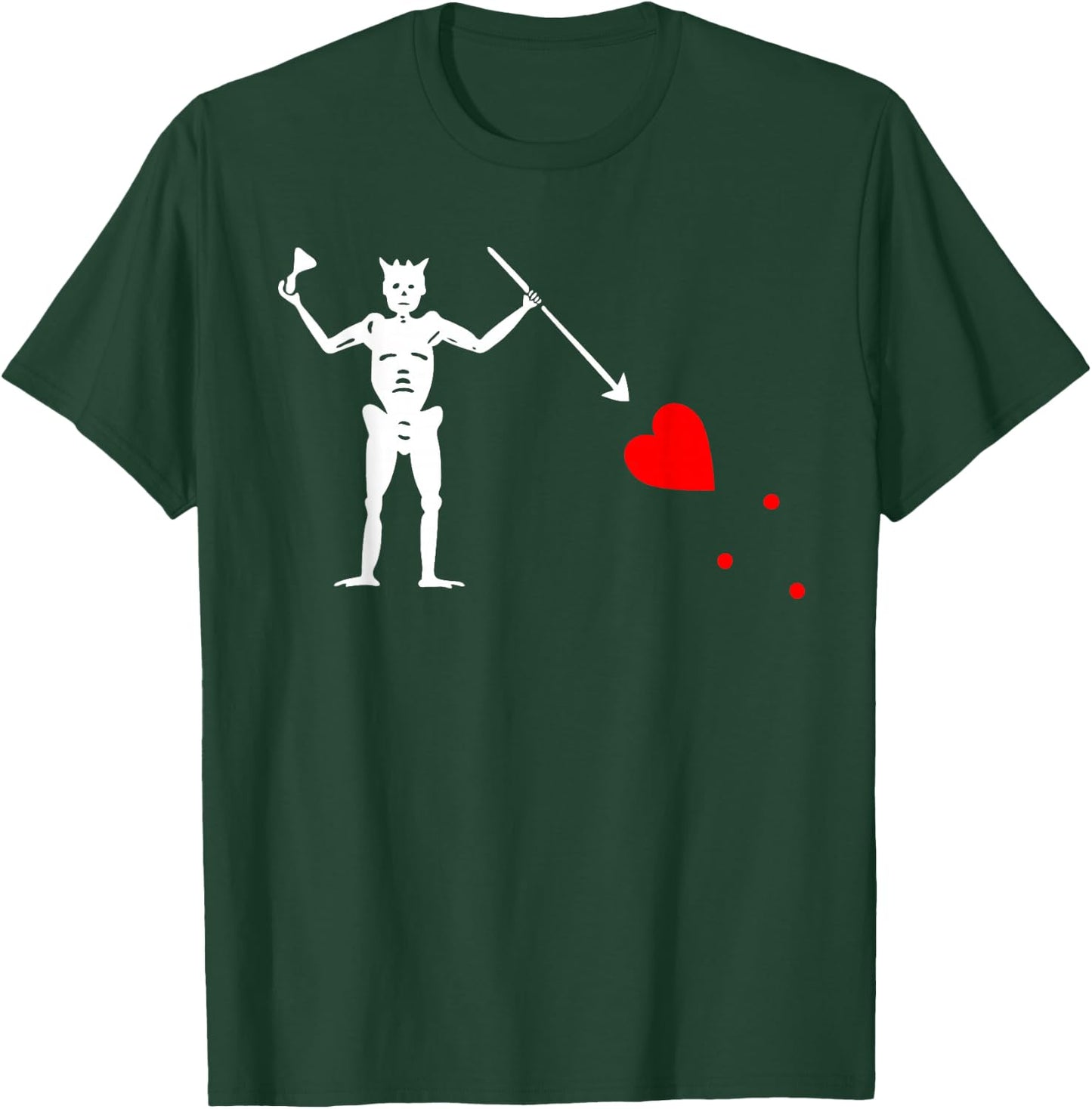 Blackbeard Pirate Flag - Original Edward Teach T-Shirt - T-Shirt | Forest