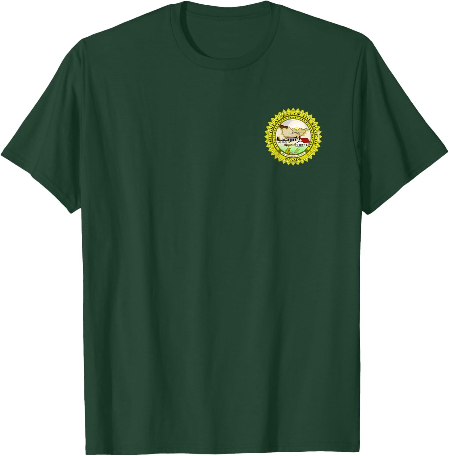 State of Nevada Seal Flag T-Shirt - T-Shirt | Forest