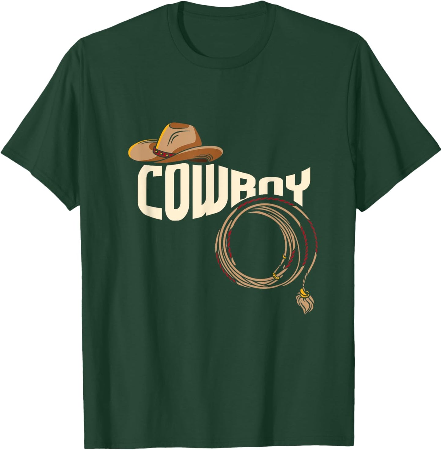 Cowboy Rodeo I Rodeo Riding Lovers I Cowboy T-Shirt - T-Shirt | Forest