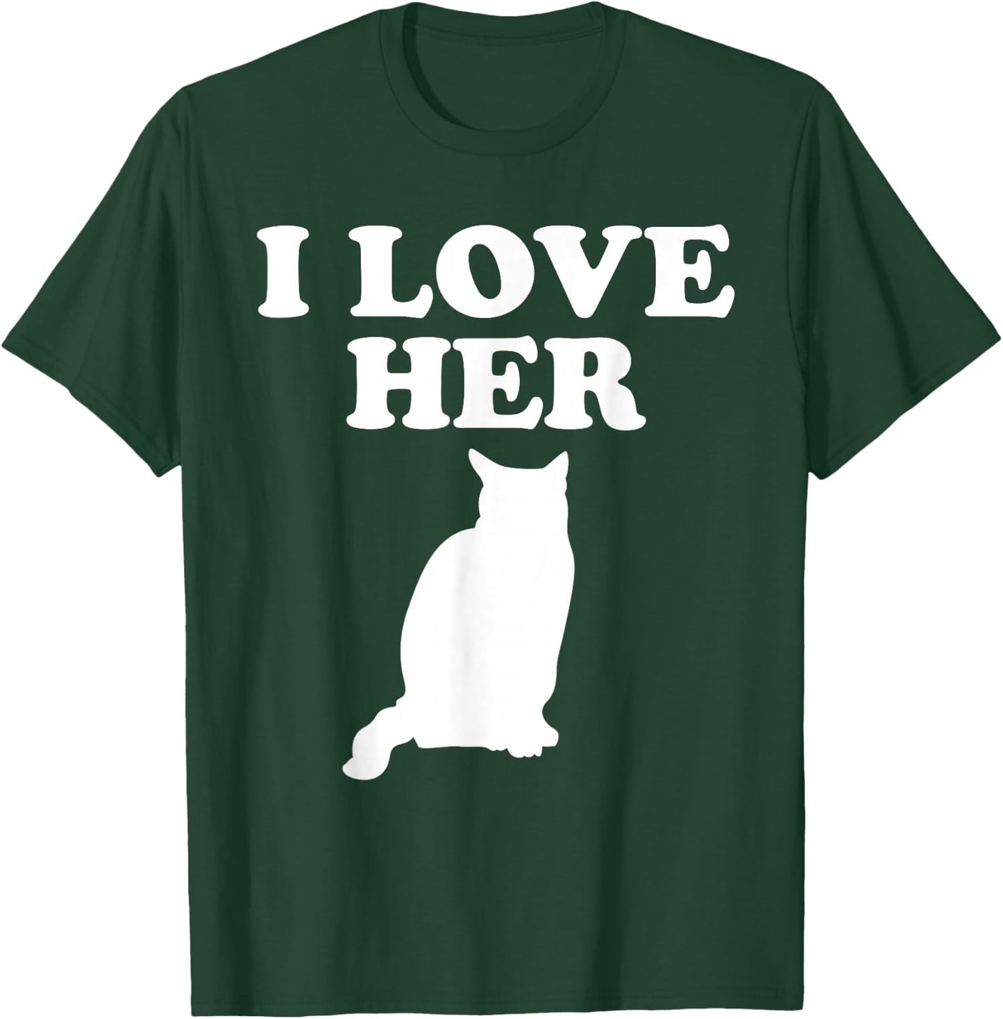 I love her Kitty cat I like his rooster matching couple love T-Shirt - T-Shirt | Forest
