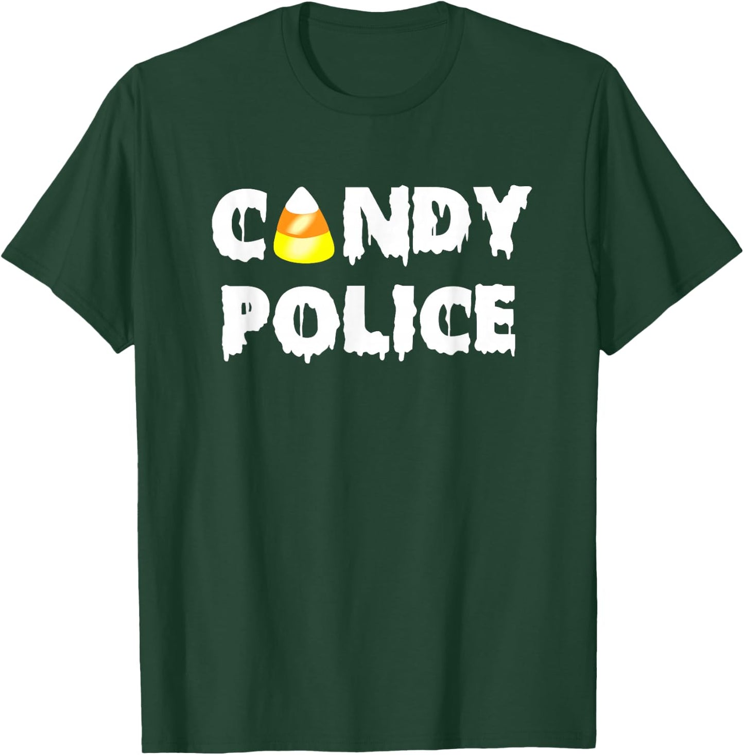 Candy Police Shirt Halloween Mom Dad Last Minute Costume T-Shirt - T-Shirt | Forest