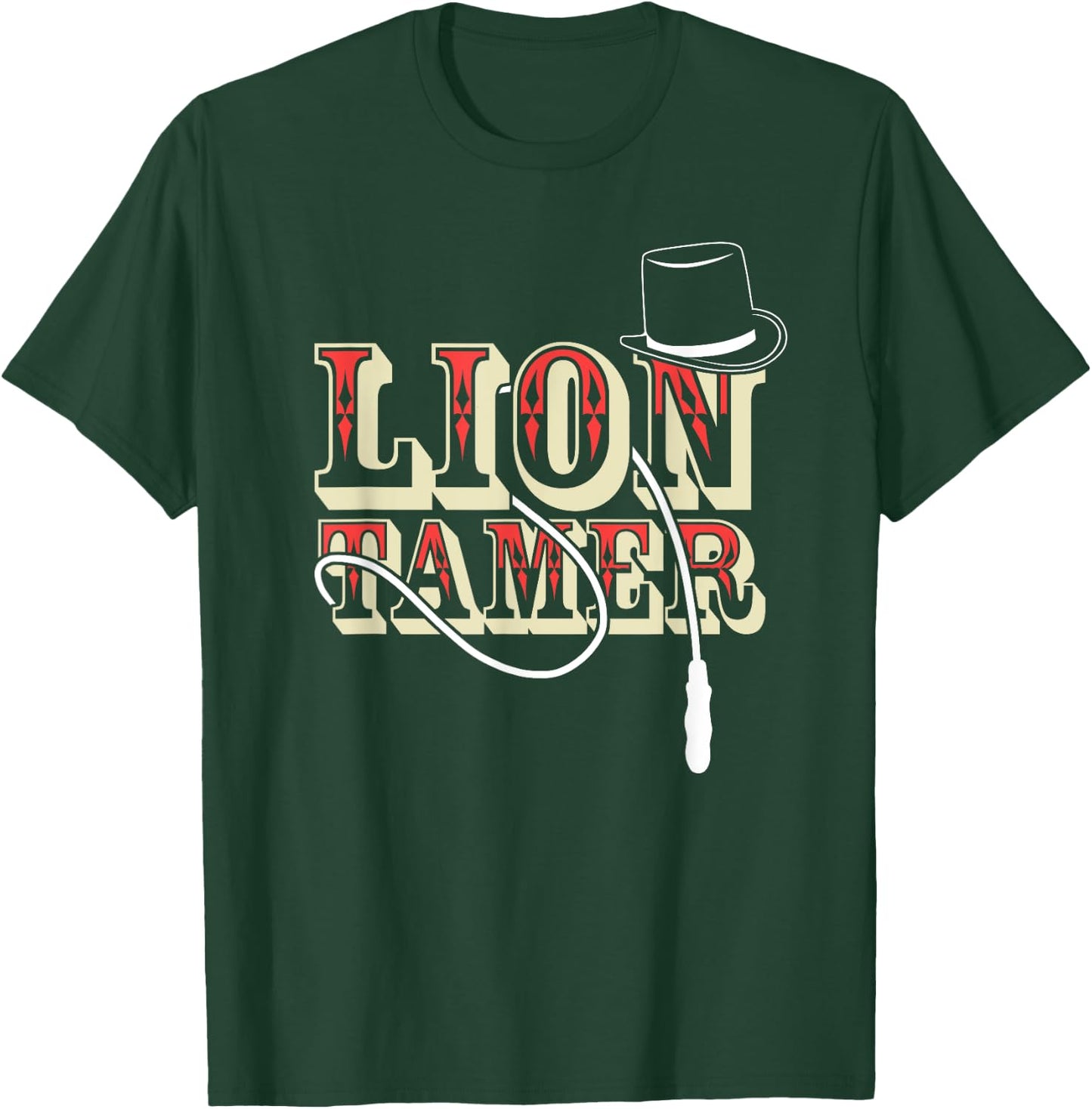 Lion Tamer Funny Wild Cat Animal Circus Apparel Women Kids T-Shirt - T-Shirt | Forest